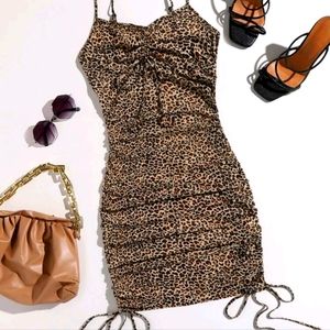 Shein leopard body con dress